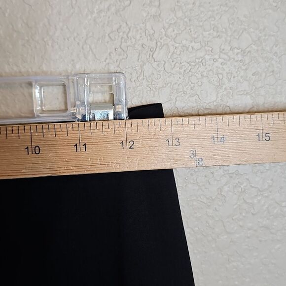 Lafayette 148 New York Stretch Wool Unlined Straight Black Dress Pants 2 - Picture 6 of 10